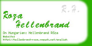 roza hellenbrand business card